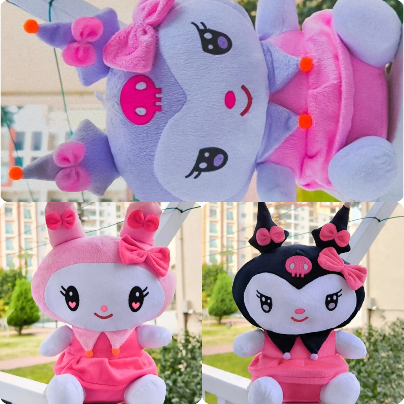 Toptan Sanrio Kuromi Peluş Oyuncak 30 Cm