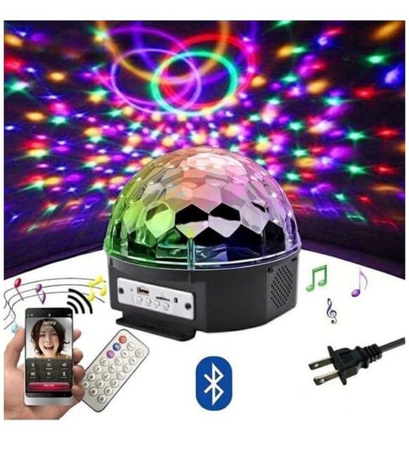 Toptan Sese Duyarlı Bluetoothlu Disko Topu Hoparlör Led Gece Lambası